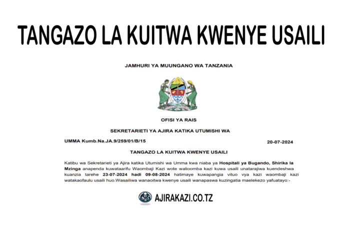 Call-For-Interview-At-Hospitali-Ya-Bugando-And-Shirika-La-Mzinga