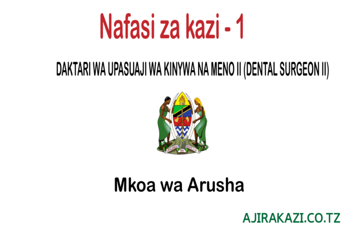 DAKTARI-WA-UPASUAJI-WA-KINYWA-NA-MENO-II-DENTAL-SURGEON-II