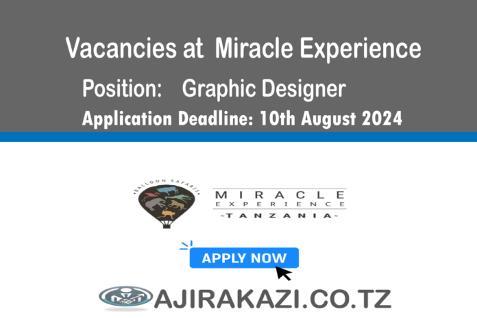 Graphic-Designer-Vacancy-at-Miracle-Experience